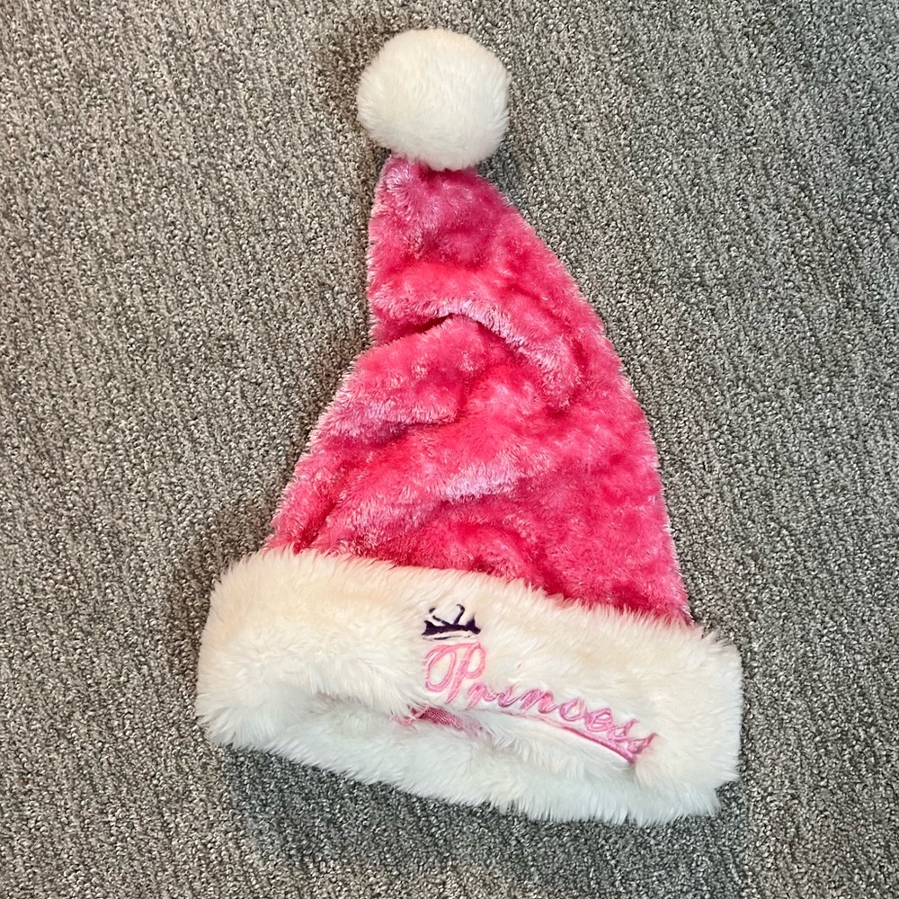 Princess Pink Santa Hat